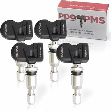 PDQ TPMS 433 MHZ Tire Pressure Sensor 4 Pack Metal Stem  For Jeep  Wrangler Gladiator Grand Cherokee Grand Wagoneer Wagoneer Direct Replacement For OE Part #  68339096AB