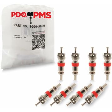 PDQ TPMS Service Kits | 12 Pack of 8 Cores | Valve Core | Equivalent to 1000 | 5000 | Used for OE Sensors