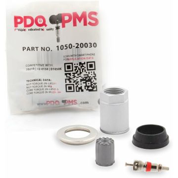 PDQ TPMS  12 Pck| Grommet Nut Washer Core Cap |  For Chrysler | Dodge |VW Equivalent to 1050 | 20030 43130-78J10 | 5127-335AA | 7B0-907-253A