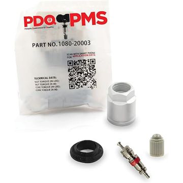 PDQ TPMS  12 Pack| Grommet Nut Core Cap |  For Chevy | Chrysler | Dodge | Jeep Equivalent to 1080 | 20003 25773946 | 4250D585 | 5208-8990AE