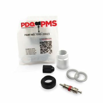 PDQ TPMS Service Kits | 12 Pack | Grommet Nut 2 Washers Core Cap | Fits BMW | Land Rover | Mercedes Equivalent to 1090 | 20023 | Used for OE Sensors 36106856227 | 36118378682