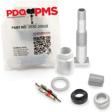 PDQ TPMS  12 Pack| Valve Grommet Nut Core Cap |  For Chrysler | Dodge | Jeep  Equivalent to 2030 | 20020 5602-9319AC | 6800-1696AA
