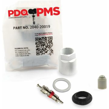 PDQ TPMS Service Kits | 12 Pack | Grommet Nut Core Cap | Fits Chevrolet | Dodge | Jeep Equivalent to 2030 | 20013 | Used for OE Sensors 13593957 | 5602-9319AC | 5602-9359AC