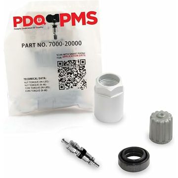 PDQ TPMS Service Kit | 12 Pack | Grommet Nut Core Cap | Fits Chrysler | Honda | Jeep Equivalent to 7000 | 20000 | Used for OE Sensors 42753-SNA-A83 6800-1696AA | 6807-8768AA