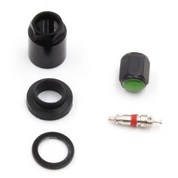 TPMS - PDQ Replacement Valves - Service Kit OE Black Metal Finish (Green Stkr)