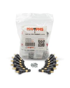 TPMS 12 PC OEM Sensor Service Kit Snap-in Tire Rubber Valve Stems Compatible with Schrader 20008 Fits Most GM 2006-Pres Ford 2009-Pres Subaru 2004-Pres Chrysler 2005-Pres Dodge 2005-Pres Jeep 2005-Pres