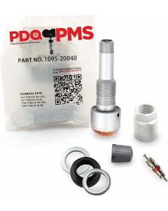 PDQ TPMS Service Kits | 12 Pack | Valve Screw 2 Washers Grommet Nut Core Cap | Fits Ferrari | Maybach Equivalent to 1095 | 20040 | Used for OE Sensors 185189