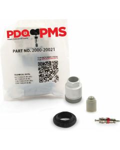 PDQ TPMS Service Kits | 12 Pack | Grommet Nut Core Cap | Fits Ford | Honda | Hyundai Equivalent to 2000 | 20021 | Used for OE Sensors 06421-S3V-A04 | 52933-2G200 | 6F2Z-1A189-A